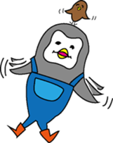 Pen of a penguin sticker #3257419