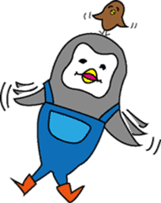 Pen of a penguin sticker #3257419