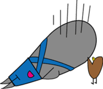 Pen of a penguin sticker #3257427