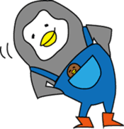 Pen of a penguin sticker #3257430