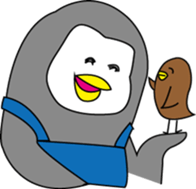 Pen of a penguin sticker #3257433