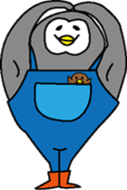 Pen of a penguin sticker #3257434