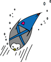 Pen of a penguin sticker #3257436