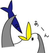 Pen of a penguin sticker #3257437