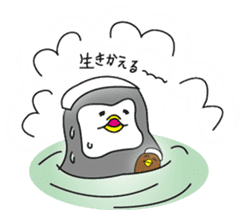 Pen of a penguin sticker #3257438