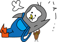 Pen of a penguin sticker #3257443