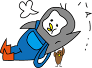 Pen of a penguin sticker #3257443