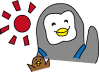 Pen of a penguin sticker #3257448