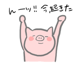 The smile of pig sticker #3258072