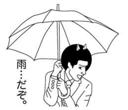 Afro hair catman sticker #3258577