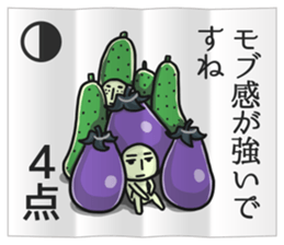 Eggplant NASUO fortune-telling sticker #3258742