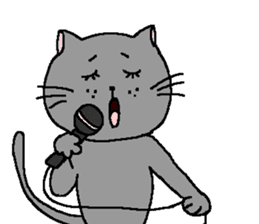 The Tamuras' cat (For musicians) sticker #3259041