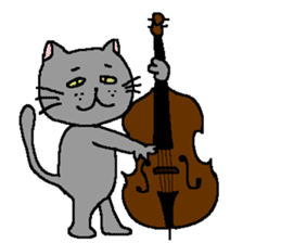 The Tamuras' cat (For musicians) sticker #3259044