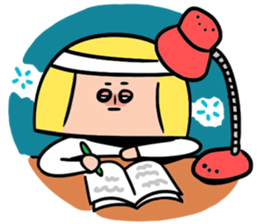 Yellow pickle Girl sticker #3259064