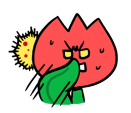 Yellow pickle Girl sticker #3259087