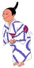 Sumo wrestler, Yowane-yama. sticker #3259268