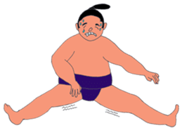 Sumo wrestler, Yowane-yama. sticker #3259283