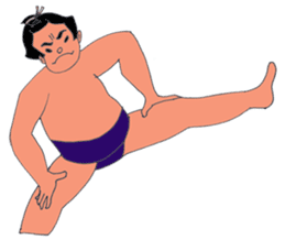 Sumo wrestler, Yowane-yama. sticker #3259284