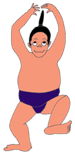 Sumo wrestler, Yowane-yama. sticker #3259293