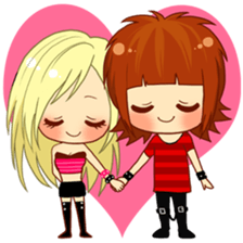 We four,punk rockers~being in iove~ sticker #3259697