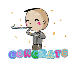 Happy office guy&girl set1 sticker #3259747