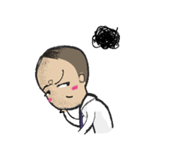 Happy office guy&girl set1 sticker #3259757