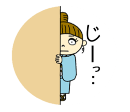 Unique girl wearing a kimono . sticker #3260245
