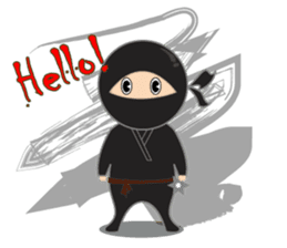 Black ninja sticker #3260458