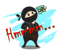 Black ninja sticker #3260459