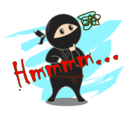 Black ninja sticker #3260459