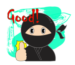 Black ninja sticker #3260460