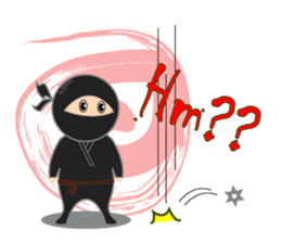 Black ninja sticker #3260461
