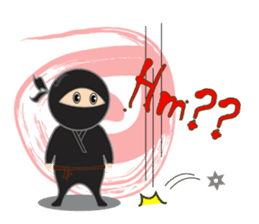 Black ninja sticker #3260461