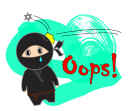 Black ninja sticker #3260464
