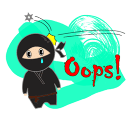 Black ninja sticker #3260464