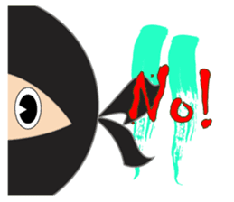 Black ninja sticker #3260468