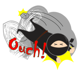 Black ninja sticker #3260470