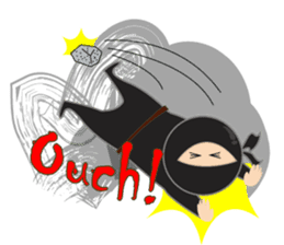 Black ninja sticker #3260470
