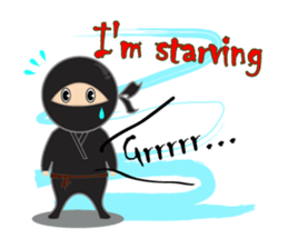 Black ninja sticker #3260471