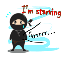 Black ninja sticker #3260471