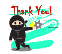 Black ninja sticker #3260472