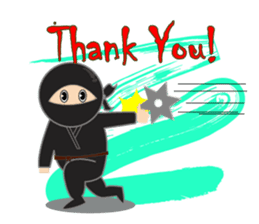 Black ninja sticker #3260472