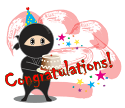Black ninja sticker #3260473