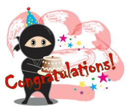 Black ninja sticker #3260473