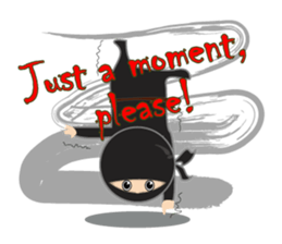 Black ninja sticker #3260474