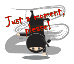 Black ninja sticker #3260474
