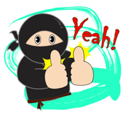 Black ninja sticker #3260476