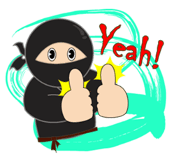 Black ninja sticker #3260476