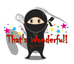 Black ninja sticker #3260482