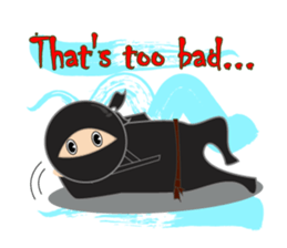 Black ninja sticker #3260483